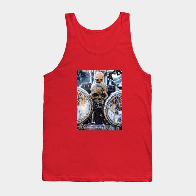 harley skulls Tank Top by andalaimaging